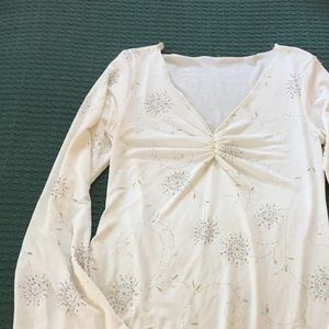 Silver and Gold sparkle top